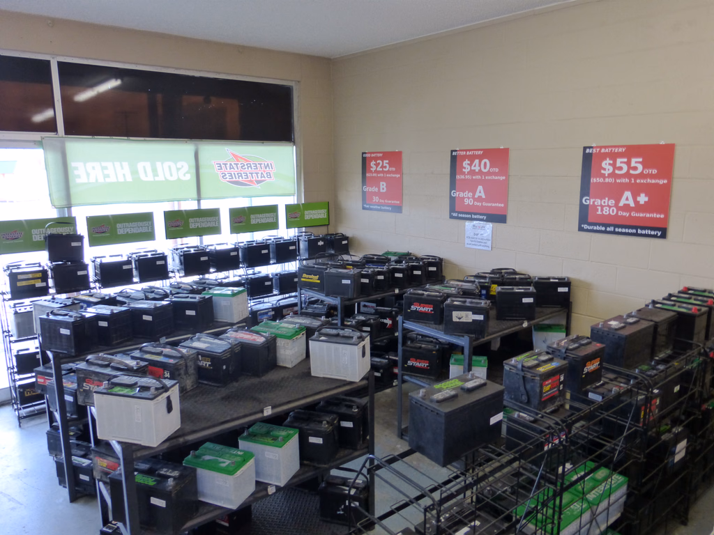 Graded batteries priced at $25, $40 and $55 with 30, 90 and 180 day guarantees